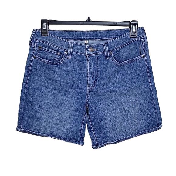 Levi's Mid Jean Shorts Womens Size Waist 29 US8 - Picture 1 of 8